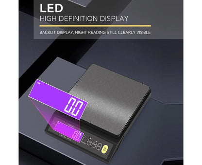 Rechargeable Baking Electric Scale IP67 Waterproof High Accurate Kitchen Scale with Counting Tare Zeroing V1263-JX-2458