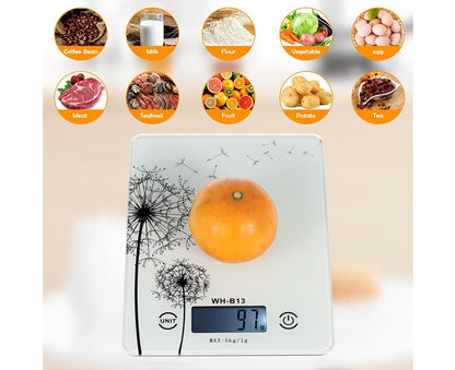 5KG/1G Accurate Touch Screen LCD Backlight Digital Kitchen Food Scale G/LB/OZ Electronic Weight Balance for V1263-JX-2465
