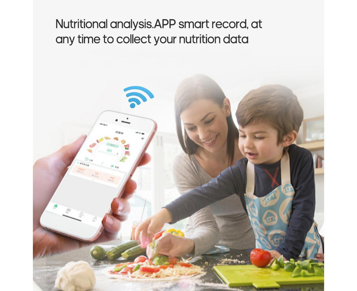 Food Nutrition Scale Food Kitchen Scale BT Digital Kitchen Scale with Nutritional Calculator and Timer V1263-JX-2475