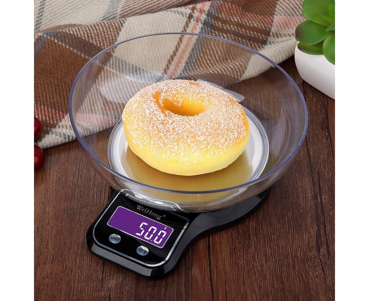 WeiHeng 1g to 5kg Kitchen Food Scale with Weighing Bowl Variant Size Value 1g to 5kg V1263-JX-2476