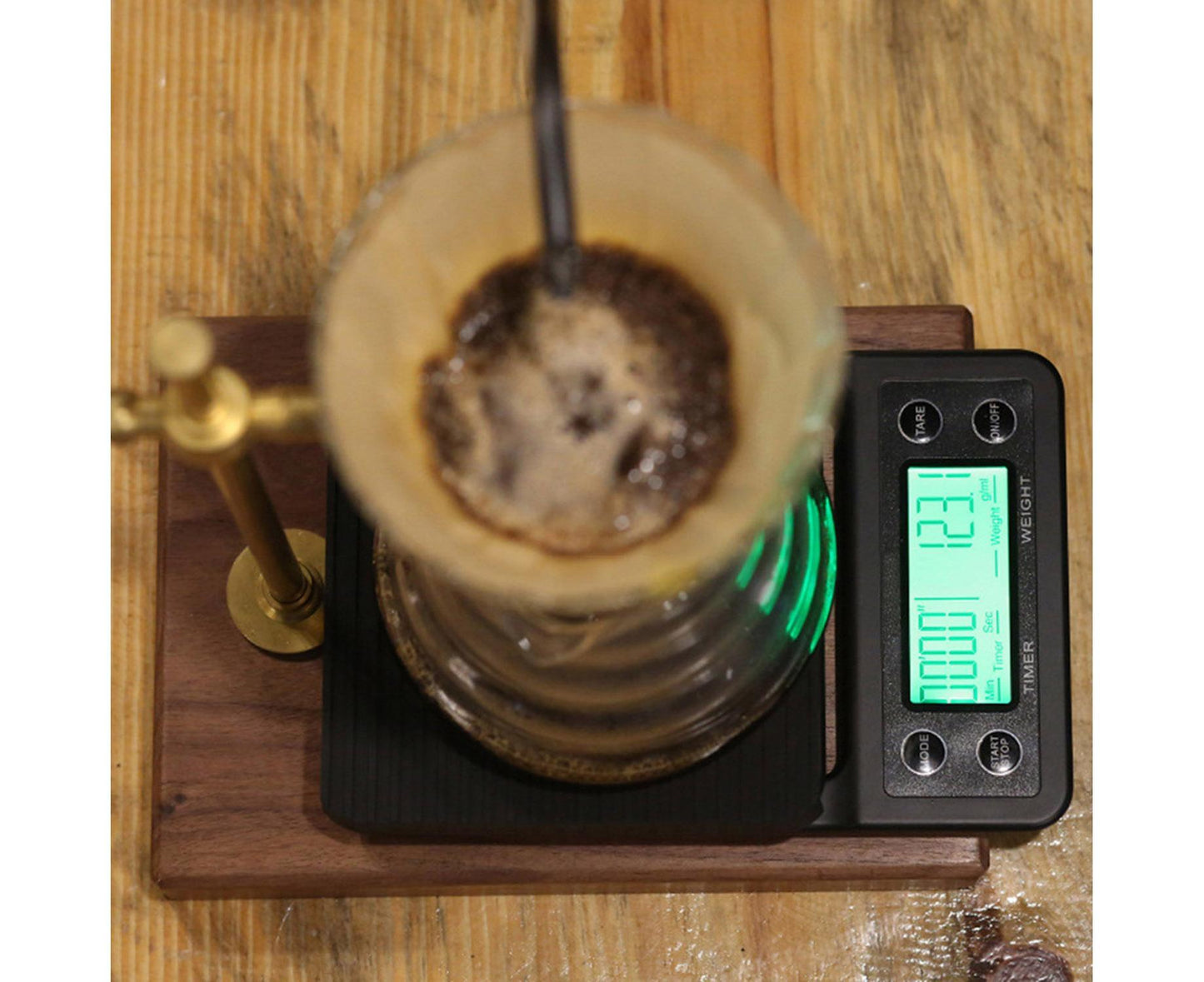 Accurate Electric Kitchen Scale,Coffee Scale with Timer High-precision Kitchen Scale Mini Electronic Platform V1263-JX-2482