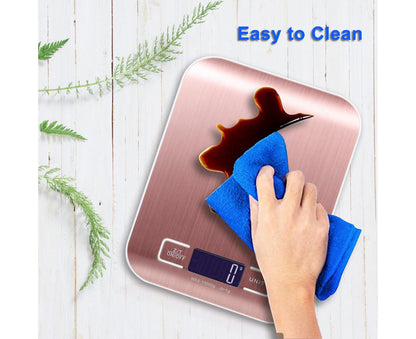 Kitchen Scale Digital Food Scale 10KG Measuring Range for Cooking Baking g lb oz ml kg Milk ml Stainless V1263-JX-2483
