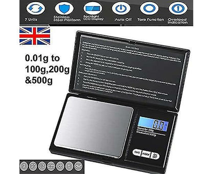 Digital Pocket Scale Set 500 G 0.01 G Mini Scale Electronic Grams Scale With 0.01g - 500g Calibration V1263-JX-2484
