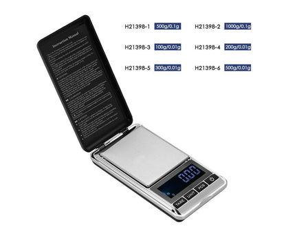 500g/0.01g High-precision Pocket Scale Accurate Kitchen Scale Jewelry Scale Mini Food Scale Electric Kitchen V1263-JX-2487