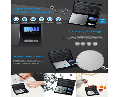 Electronic Pocket Mini Digital Gold Jewellery kitchen Scales 0.1G to 1000 Grams V1263-JX-2488