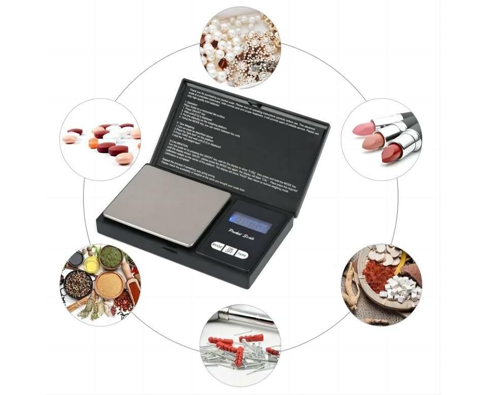 Electronic Pocket Mini Digital Gold Jewellery kitchen Scales 0.1G to 1000 Grams V1263-JX-2488
