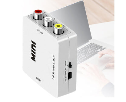 Audio Converter Harmless Environmentally Friendly Lightweight No Power Converter for DVD - White V1263-JX-249