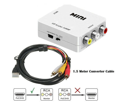 Audio Converter Harmless Environmentally Friendly Lightweight No Power Converter for DVD - White V1263-JX-249