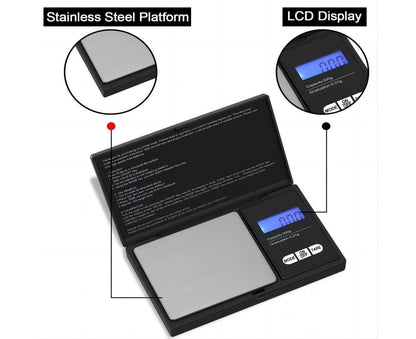 Precision Scale 0.01g, 500g/0.01g, Pocket Scale with LCD Display, Small Jewelry Scale, Kitchen Scale, V1263-JX-2492