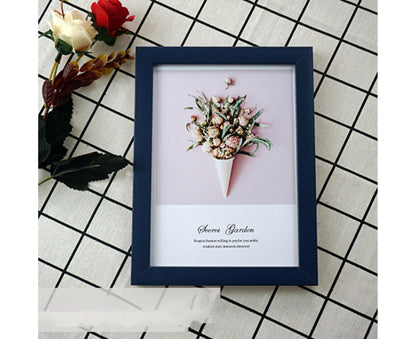 1 Set 5 Inch Photo Frame Patchwork Waterproof Thickened Decorative Foam Wall Hanging Photo Display Frame V1263-JX-2495