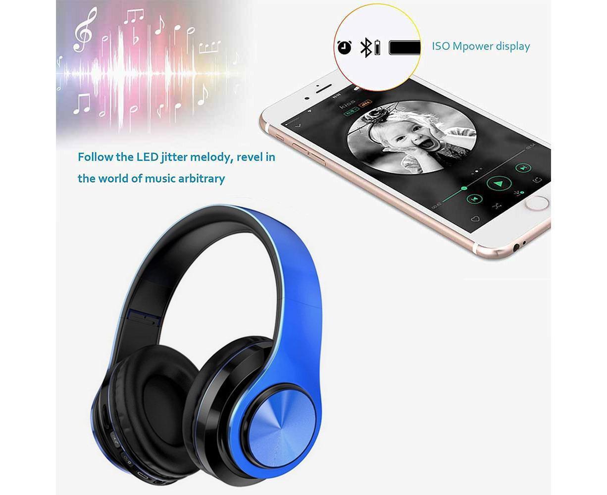 Bluetooth Headphones Wireless Headphones Over Ear with Microphone V1263-JX-25