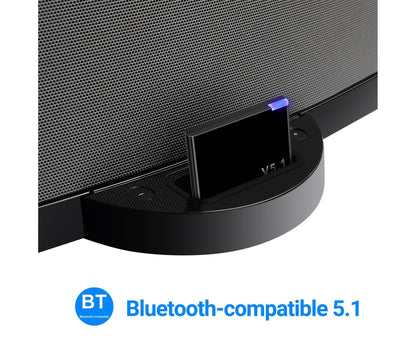 Audio Receiver Quick Transmission High Fidelity Plug Play 30 Pin Bluetooth-compatible5.1 Music Receiver V1263-JX-250