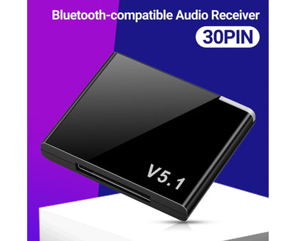 Audio Receiver Quick Transmission High Fidelity Plug Play 30 Pin Bluetooth-compatible5.1 Music Receiver V1263-JX-250