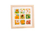 1 Set Painting Frame Not Easily Deformed Sturdy Square 4/9 Grids Picture Display Stands Home Supply - Light V1263-JX-2505