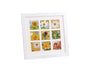 1 Set Painting Frame Not Easily Deformed Sturdy Square 4/9 Grids Picture Display Stands Home Supply - White V1263-JX-2507