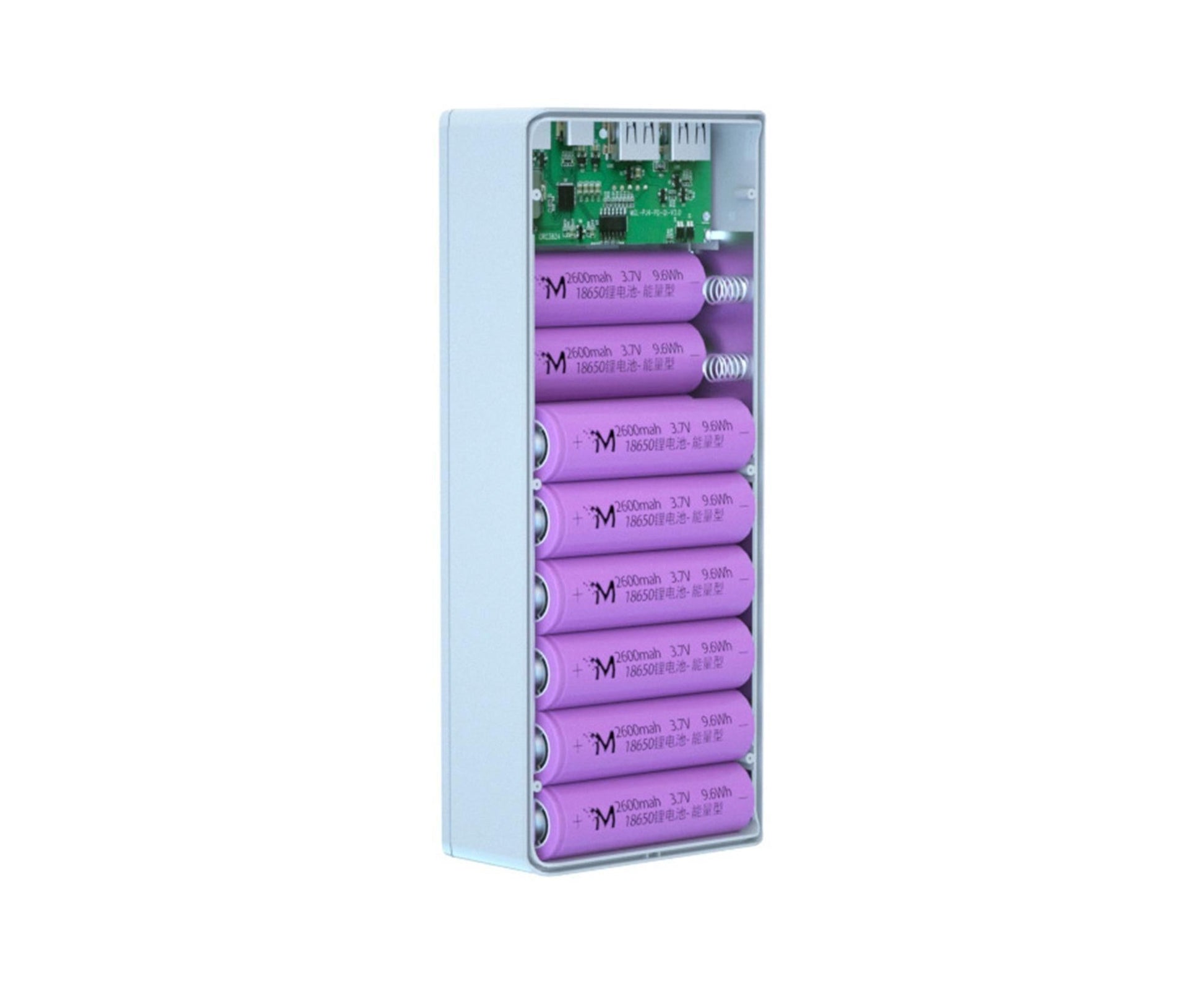 Battery Charger Case Detachable Design 5 Interfaces LCD Rechargeable Multifunctional 15W Fast Charging Easy V1263-JX-251