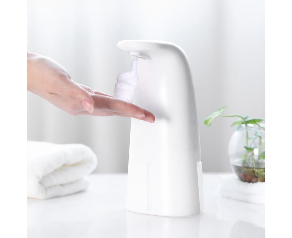 250ml Bathroom Kitchen Touchless Smart Sensor Automatic Liquid Soap Dispenser-White V1263-JX-2513