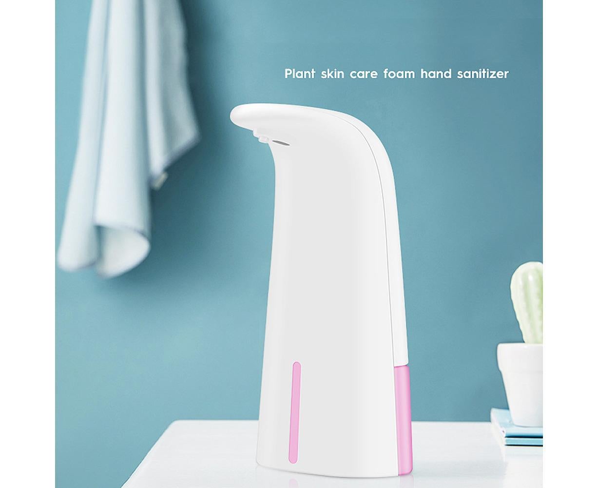 250ml Bathroom Kitchen Touchless Smart Sensor Automatic Liquid Soap Dispenser-White V1263-JX-2513