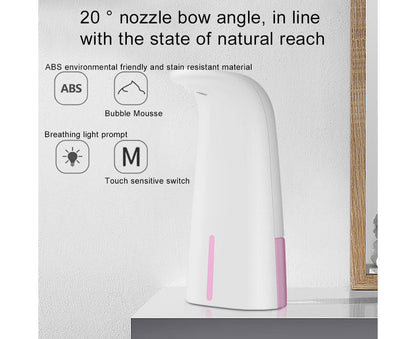 250ml Bathroom Kitchen Touchless Smart Sensor Automatic Liquid Soap Dispenser-White V1263-JX-2513