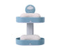 2-layer Cute Cloud Punch Free Soap Storage Box Draining Rack Bathroom Organizer-Light Blue V1263-JX-2515