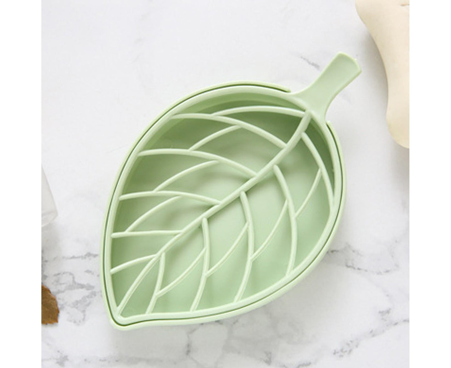 2Pcs Soap Drain Boxes Creative Shape Drainage Design High Durability Dual Layer Store Soaps Punch Free V1263-JX-2516