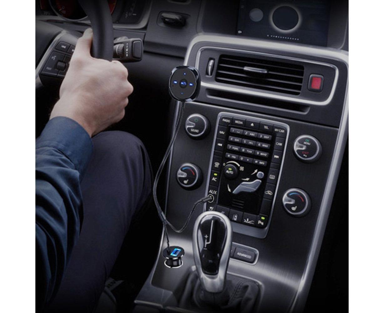 Bluetooth Wireless Receiver Adapter Dongle for Car Stereo Audio Speaker Charger - Black V1263-JX-252