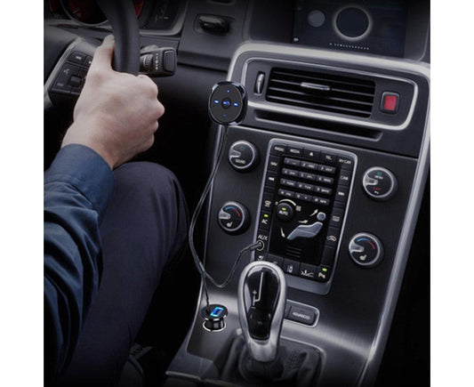 Bluetooth Wireless Receiver Adapter Dongle for Car Stereo Audio Speaker Charger - Black V1263-JX-252