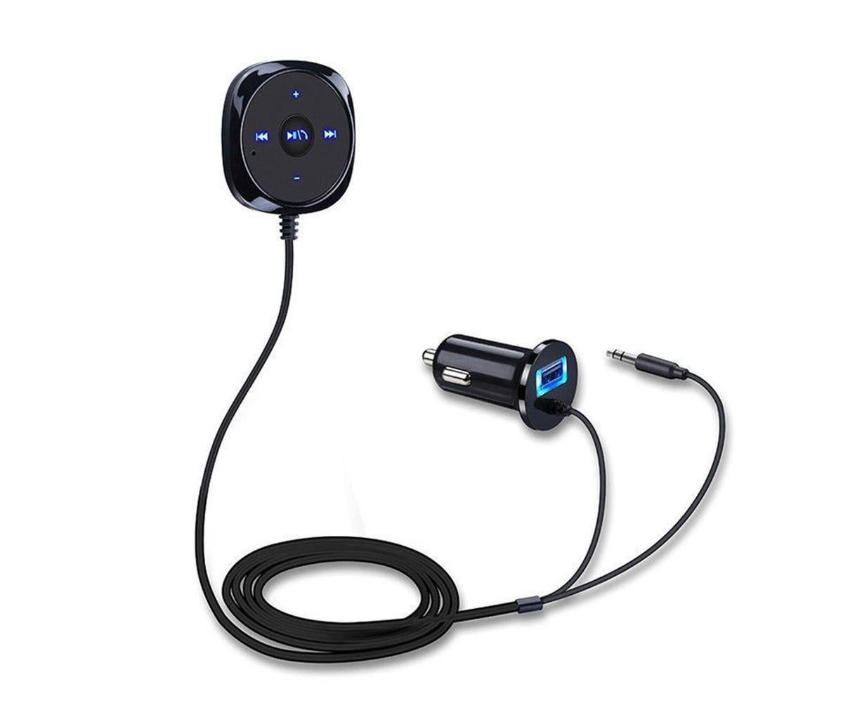 Bluetooth Wireless Receiver Adapter Dongle for Car Stereo Audio Speaker Charger - Black V1263-JX-252