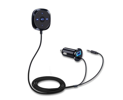 Bluetooth Wireless Receiver Adapter Dongle for Car Stereo Audio Speaker Charger - Black V1263-JX-252