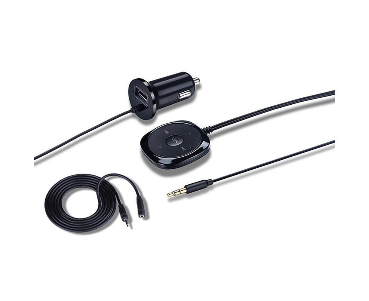 Bluetooth Wireless Receiver Adapter Dongle for Car Stereo Audio Speaker Charger - Black V1263-JX-252
