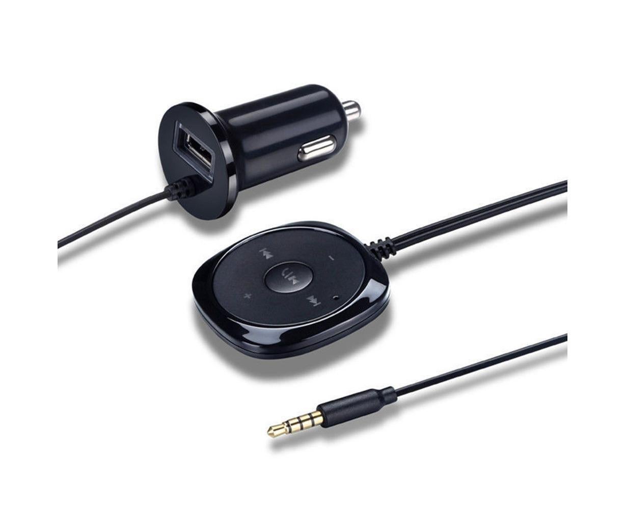 Bluetooth Wireless Receiver Adapter Dongle for Car Stereo Audio Speaker Charger - Black V1263-JX-252