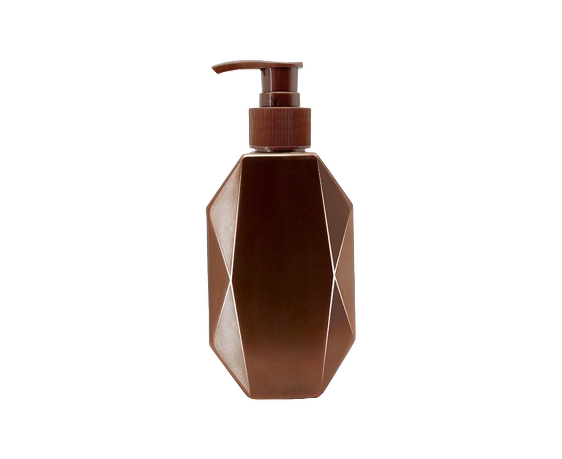 300/500ml Soap Dispenser Refillable Widely Applied PET Irregular Shampoo Pump Bottle for Home-Coffee 300ml V1263-JX-2525