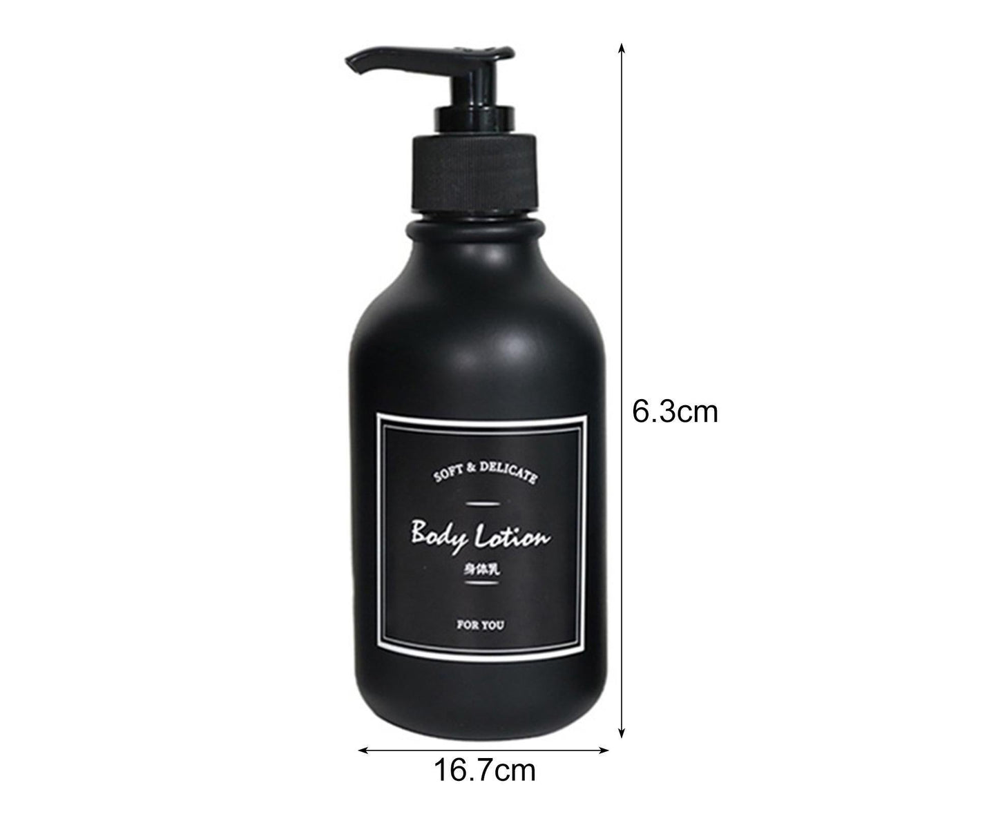 300ml Soap Dispenser Leak-proof Squeezable PET Pump Empty Shower Gel Bottle for Travel V1263-JX-2529