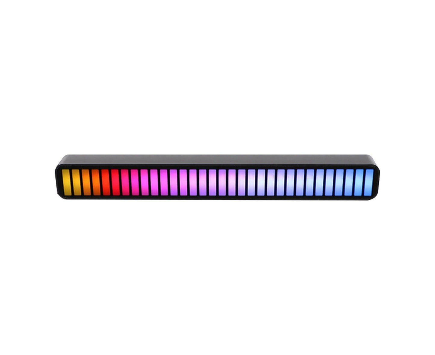 Car LED Light Built-in Microphone Multiple Light Modes Acrylic Wireless Car Ambient LED Light for Home - Black V1263-JX-253