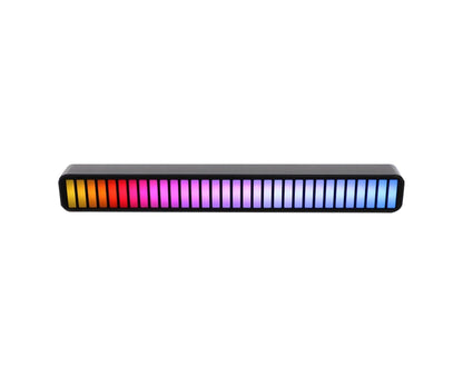 Car LED Light Built-in Microphone Multiple Light Modes Acrylic Wireless Car Ambient LED Light for Home - Black V1263-JX-253