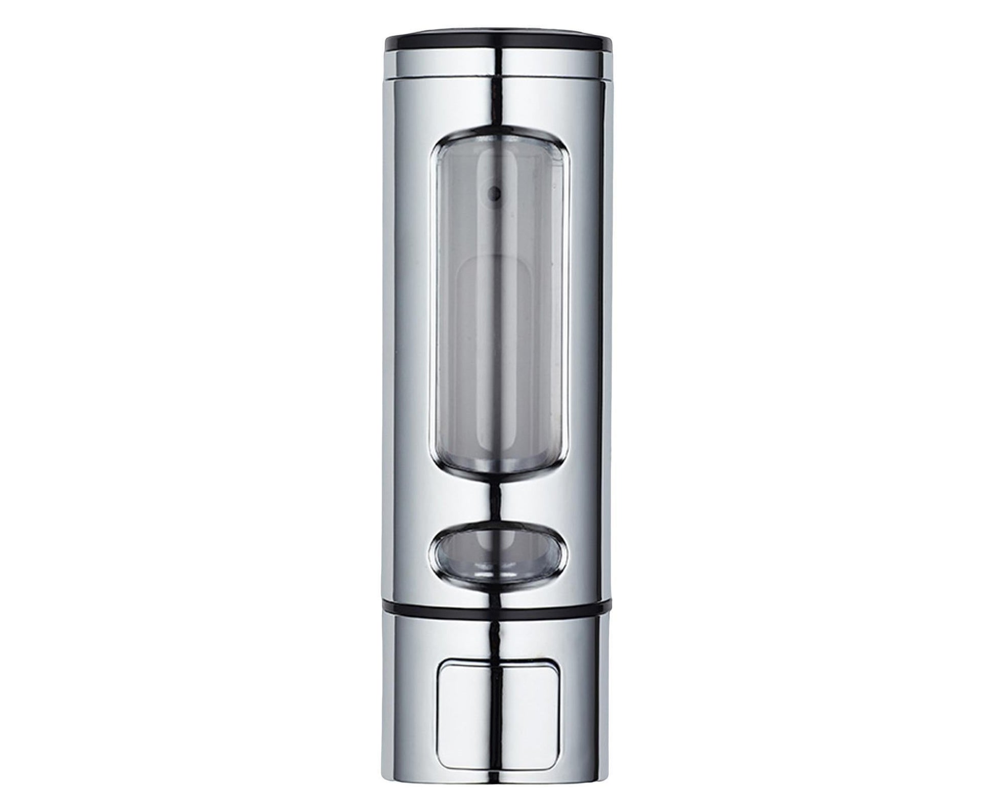 400ml Liquid Soap Dispenser Sturdy Press Type Wall Mounted Hand Wash Soap Dispenser for Bathroom-Silver V1263-JX-2538