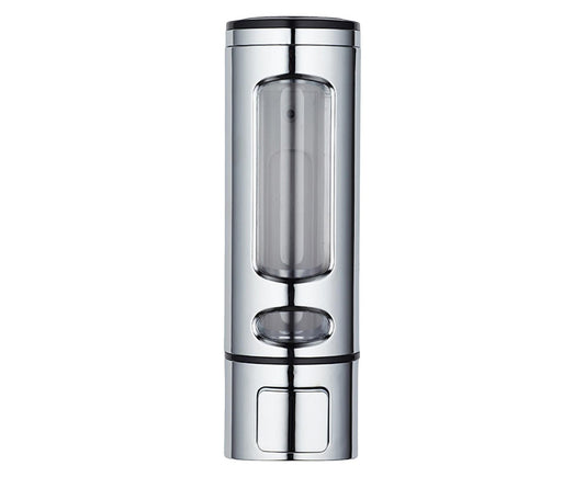 400ml Liquid Soap Dispenser Sturdy Press Type Wall Mounted Hand Wash Soap Dispenser for Bathroom-Silver V1263-JX-2538