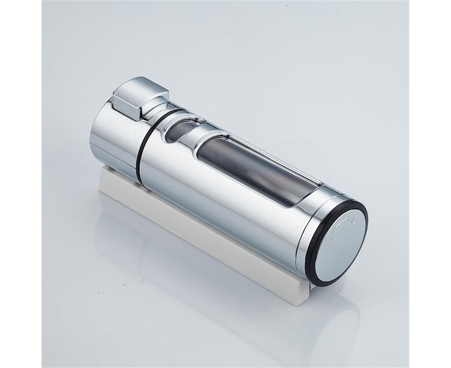 400ml Liquid Soap Dispenser Sturdy Press Type Wall Mounted Hand Wash Soap Dispenser for Bathroom-Silver V1263-JX-2538