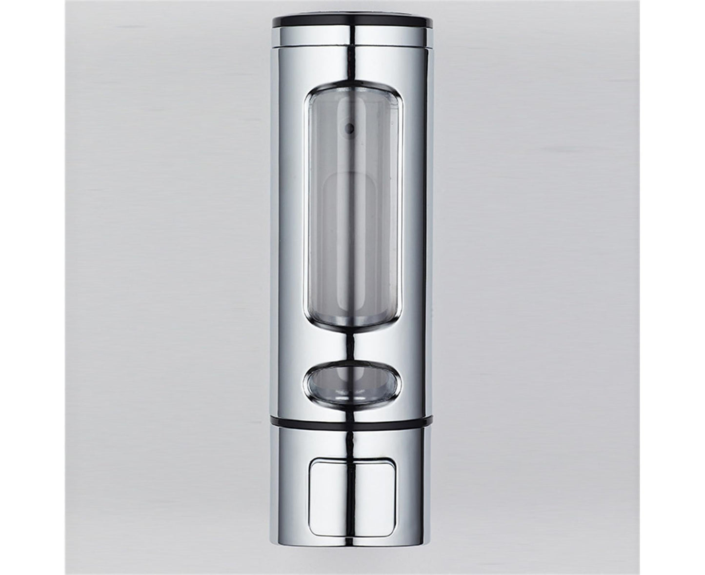 400ml Liquid Soap Dispenser Sturdy Press Type Wall Mounted Hand Wash Soap Dispenser for Bathroom-Silver V1263-JX-2538