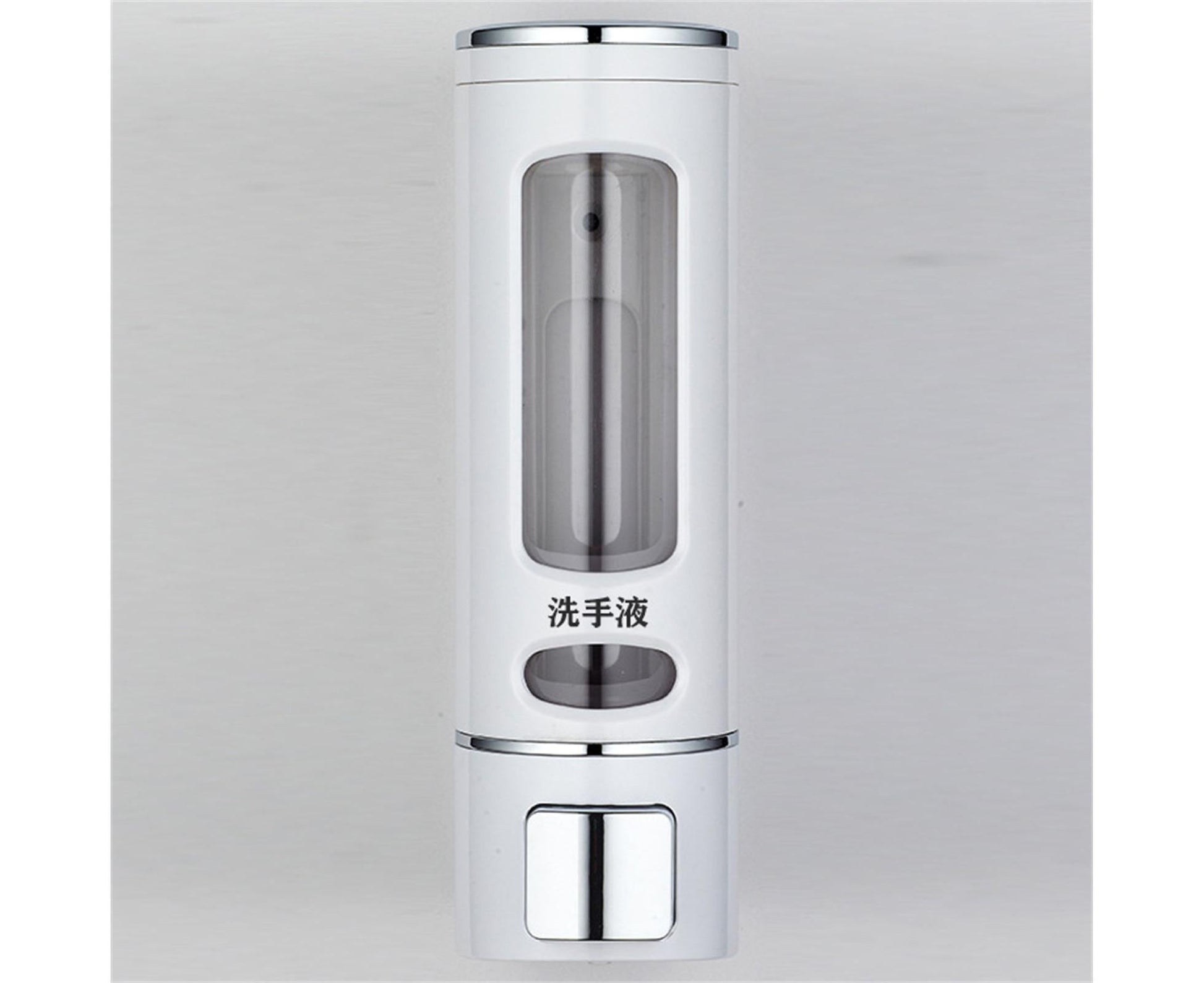 400ml Liquid Soap Dispenser Sturdy Press Type Wall Mounted Hand Wash Soap Dispenser for Bathroom-White V1263-JX-2539