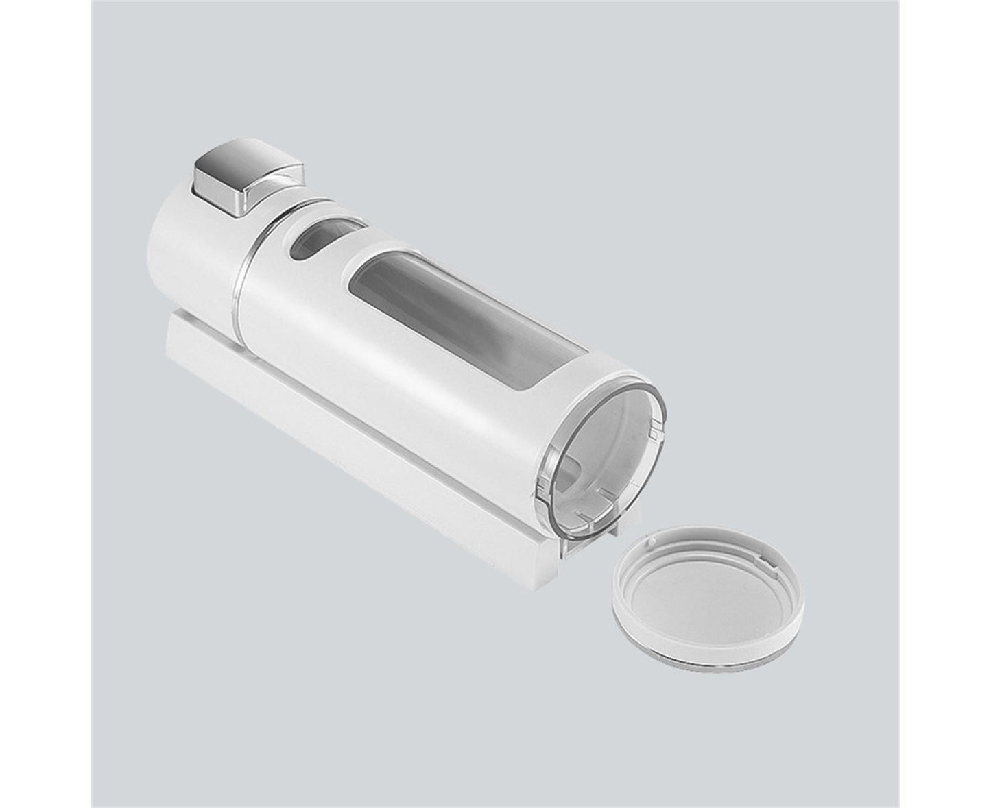 400ml Liquid Soap Dispenser Sturdy Press Type Wall Mounted Hand Wash Soap Dispenser for Bathroom-White V1263-JX-2539