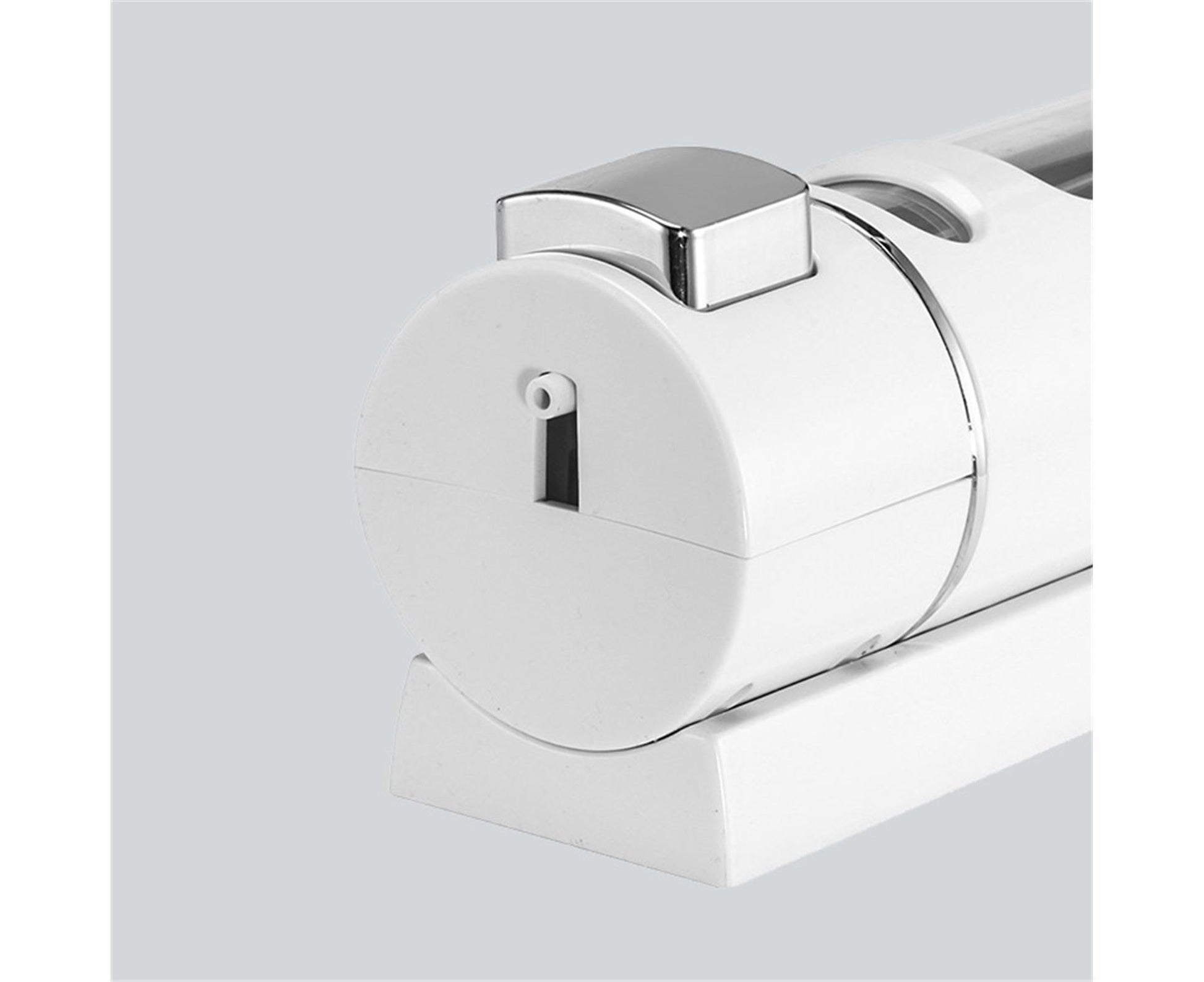 400ml Liquid Soap Dispenser Sturdy Press Type Wall Mounted Hand Wash Soap Dispenser for Bathroom-White V1263-JX-2539