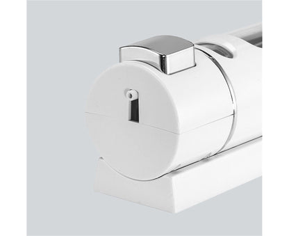 400ml Liquid Soap Dispenser Sturdy Press Type Wall Mounted Hand Wash Soap Dispenser for Bathroom-White V1263-JX-2539