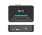 Car Wireless NFC Bluetooth-compatible 5.0 Receiver AV AUX HiFi Stereo Audio Music Adapter - Black V1263-JX-254