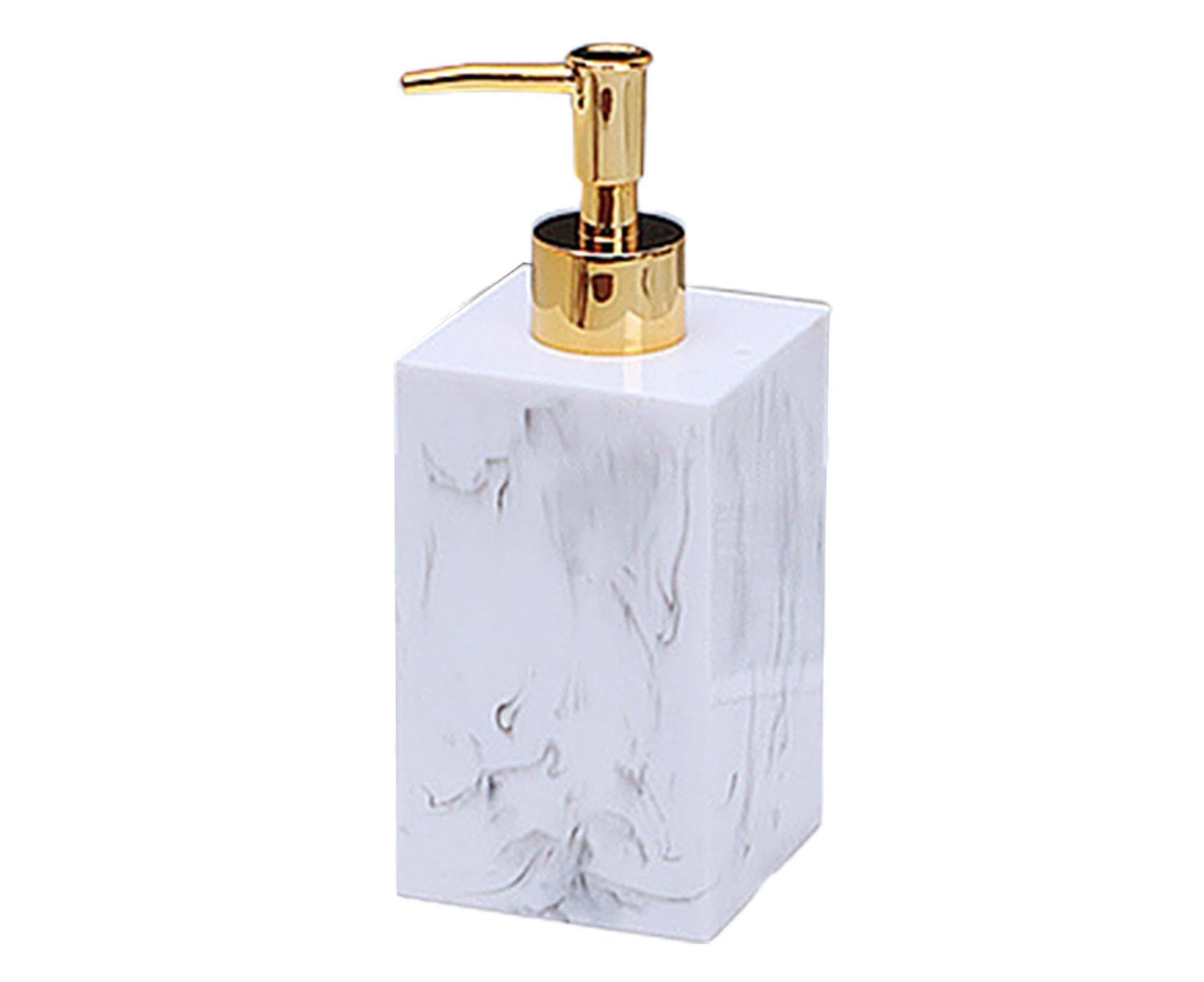 500ml Empty Hand Sanitizer Bottle Refillable Versatile Resin Marbling Press Lotion Dispenser for Bathroom V1263-JX-2540