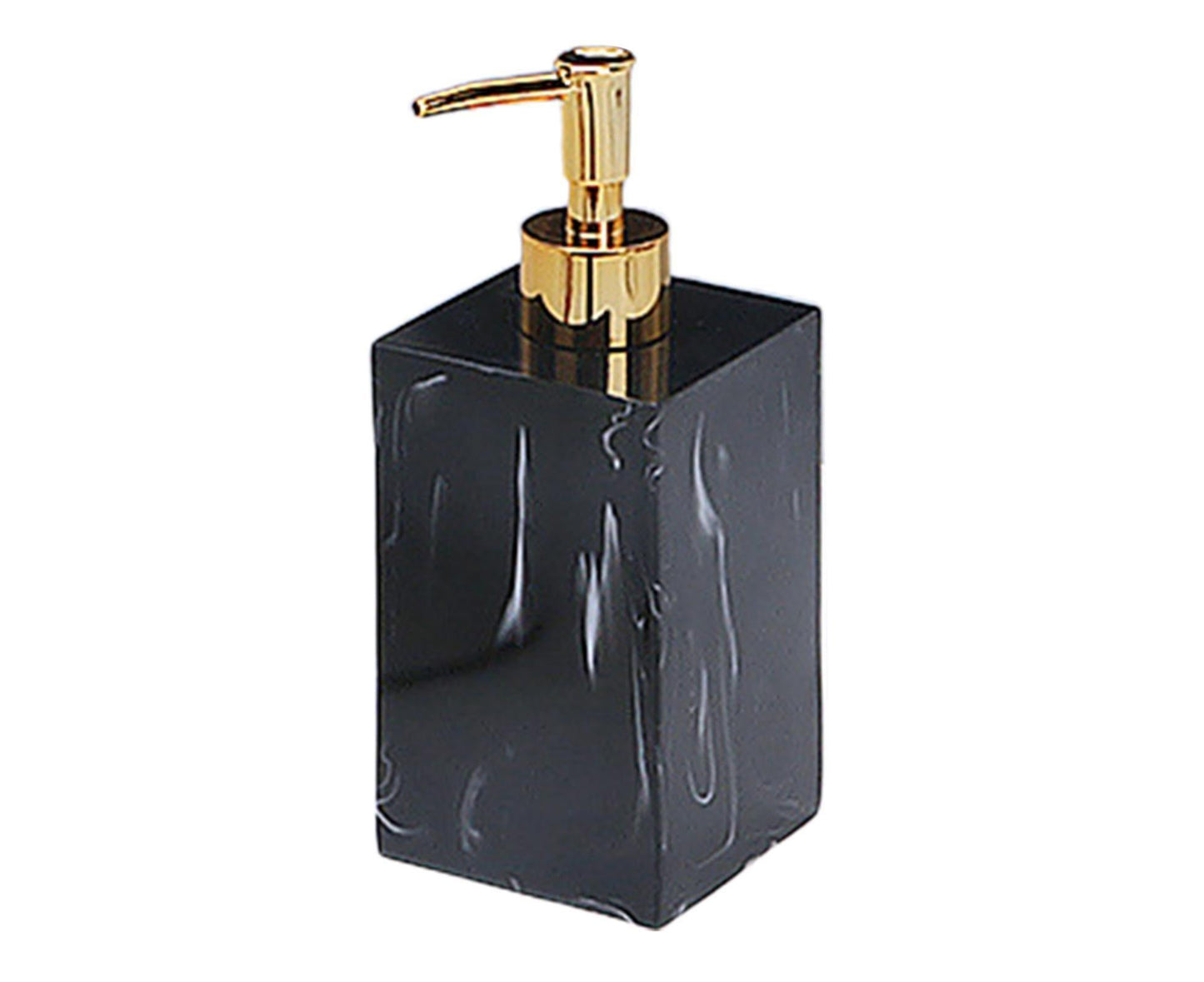 500ml Empty Hand Sanitizer Bottle Refillable Versatile Resin Marbling Press Lotion Dispenser for Bathroom V1263-JX-2541