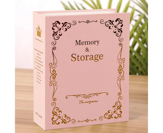 6 Inch Photo Album Bronzing Design Antiging Inserted Type Storing 100 Pockets Family Memory DIY Vintage V1263-JX-2546