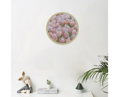 6inch Photo Frame Smooth Surface Fine Workmanship Round Wall Mounted Picture Storage Holder Home Supply - V1263-JX-2549