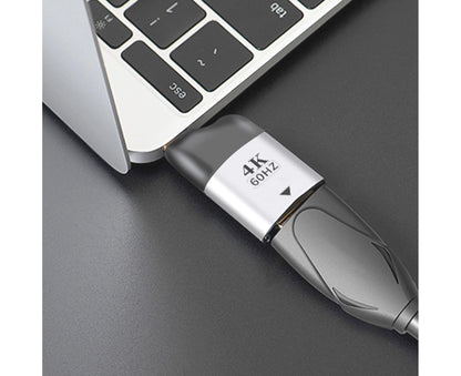 Compatible USB Type C to HDMI-compatible Cable 4K 60HZ Converter Adapter for Thunderbolt 3 - Grey V1263-JX-256