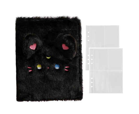 A5 Plush Cartoon Binder with 20 Photo Inner Sleeves Modern Practical Photo Album for Picture Cards Storage - V1263-JX-2560